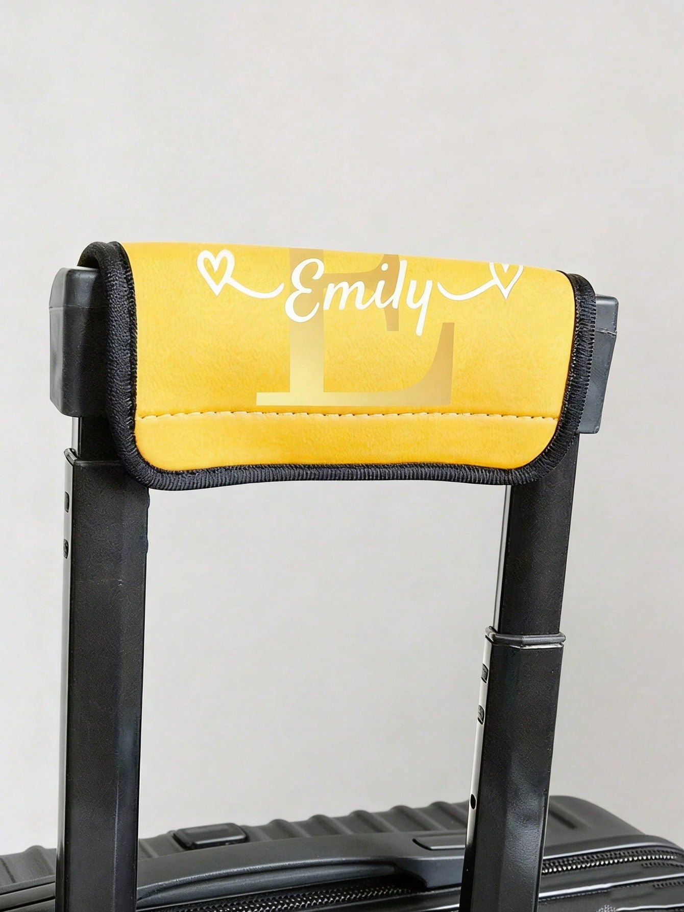 1pc Custom Name Luggage Handle Wrap, Personalized Suitcase Handle Wraps With Embroidery Text, Personalized Luggage Handle Wraps For Suitcas