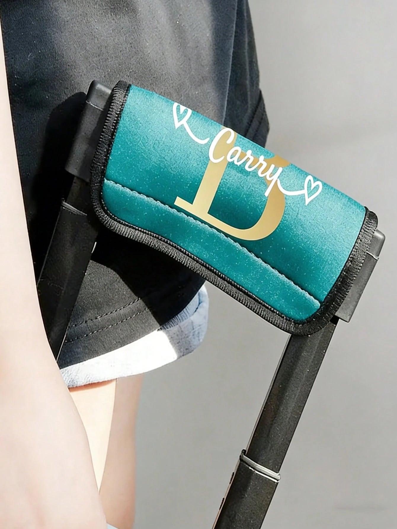 1pc Custom Name Luggage Handle Wrap, Personalized Suitcase Handle Wraps With Embroidery Text, Personalized Luggage Handle Wraps For Suitcas