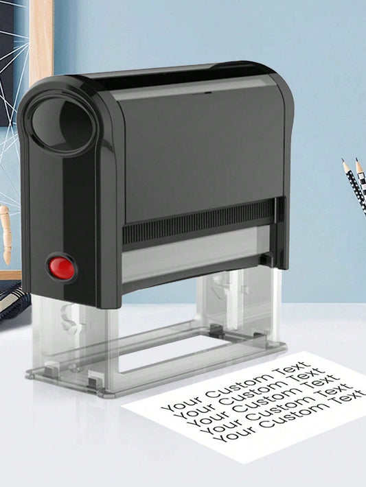 1pc Custom Text Address Stamp, Personalized Return Address Stamp With Text, Customized Self Inking Stamps, Customizable Rubber Stamps, Ink Stamps Personalized, Address Labels, Dessert Shops, Invitatio