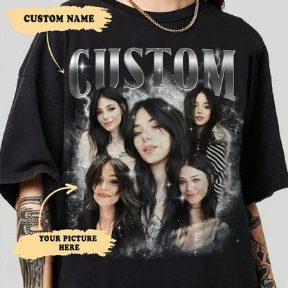1pc Custom Vintage Graphic 90s Shirt, Custom Bootleg Rap Tee, Insert Your Design, Your Own Bootleg Idea Here, Gift For Her Him, 100% Cotton, S-3XL
