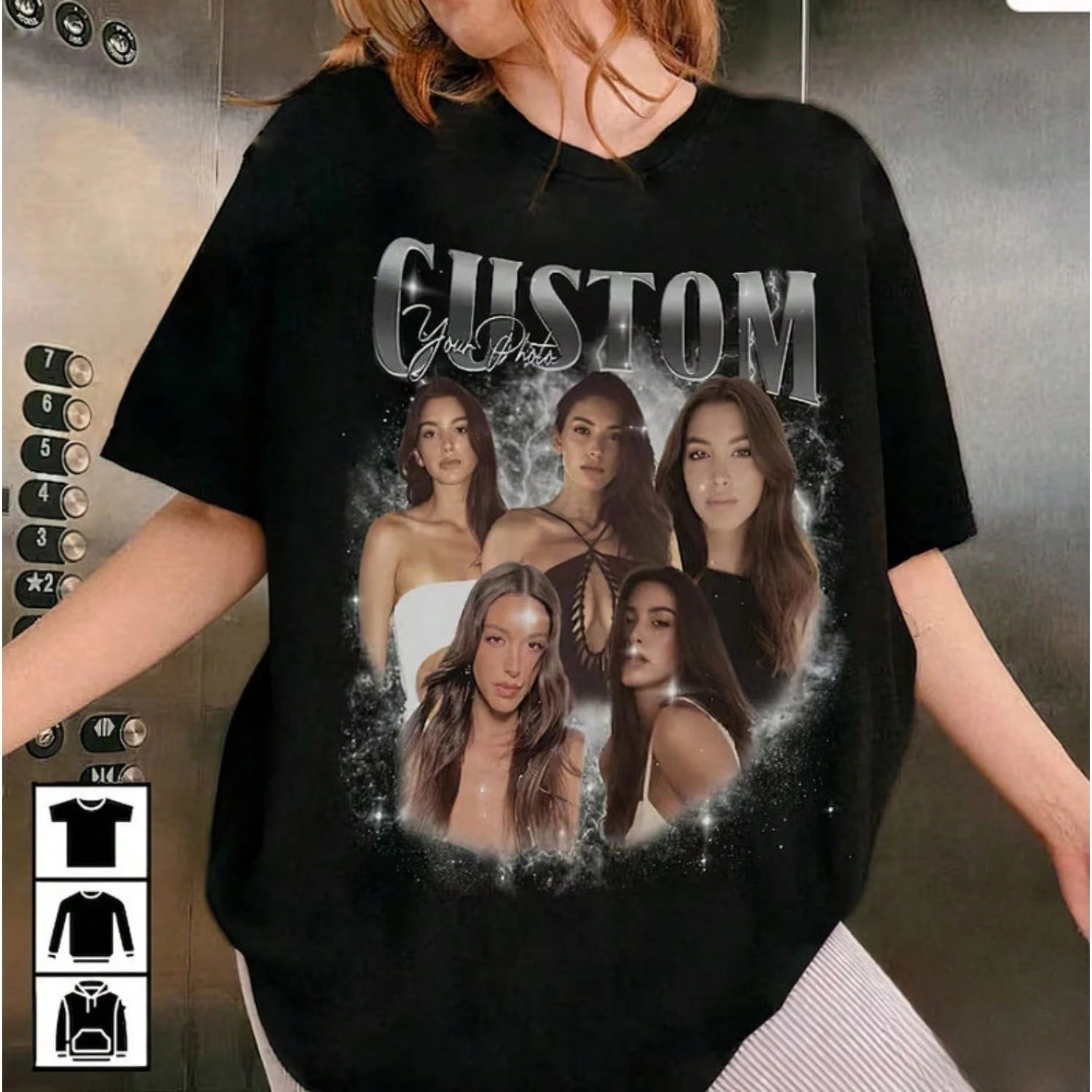 1pc Custom Vintage Graphic 90s Shirt, Custom Bootleg Rap Tee, Insert Your Design, Your Own Bootleg Idea Here, Gift For Her Him, 100% Cotton, S-3XL
