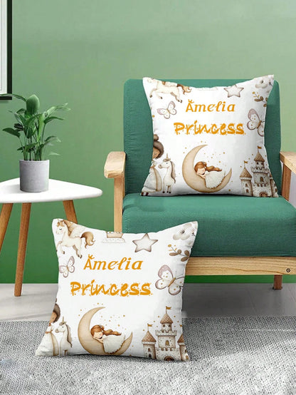 1pc Customizable Personalized Text Print Double-Sided Pillow Case, Suitable For Holiday Gifts, DIY Pattern Pillow Case, For Family, Friends And Yourself