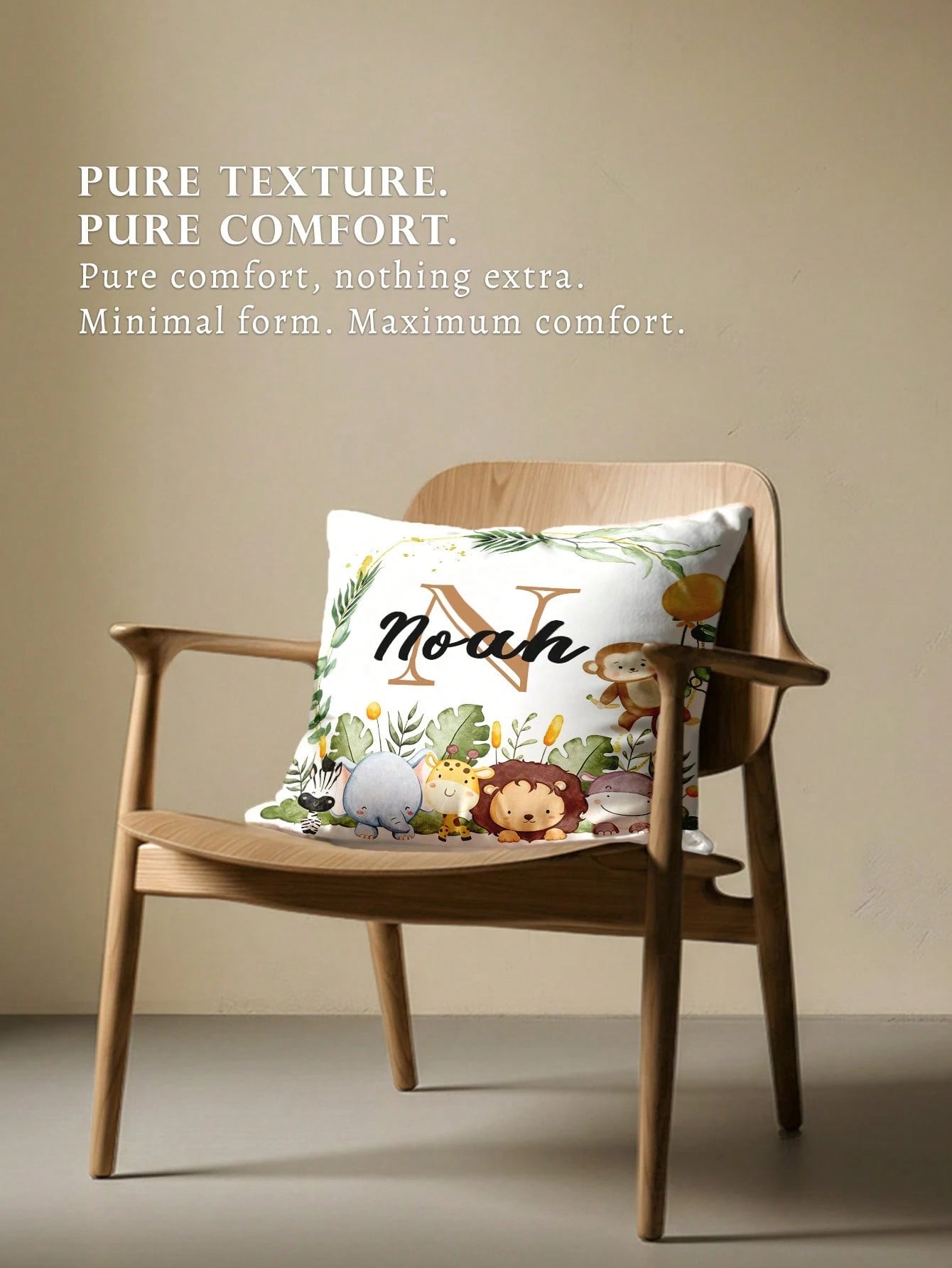 1pc Customizable Personalized Text Print Double-Sided Pillowcase, Suitable For Holiday Gifts, DIY Pattern Pillowcase, Gift For Family, Friends And Yourself