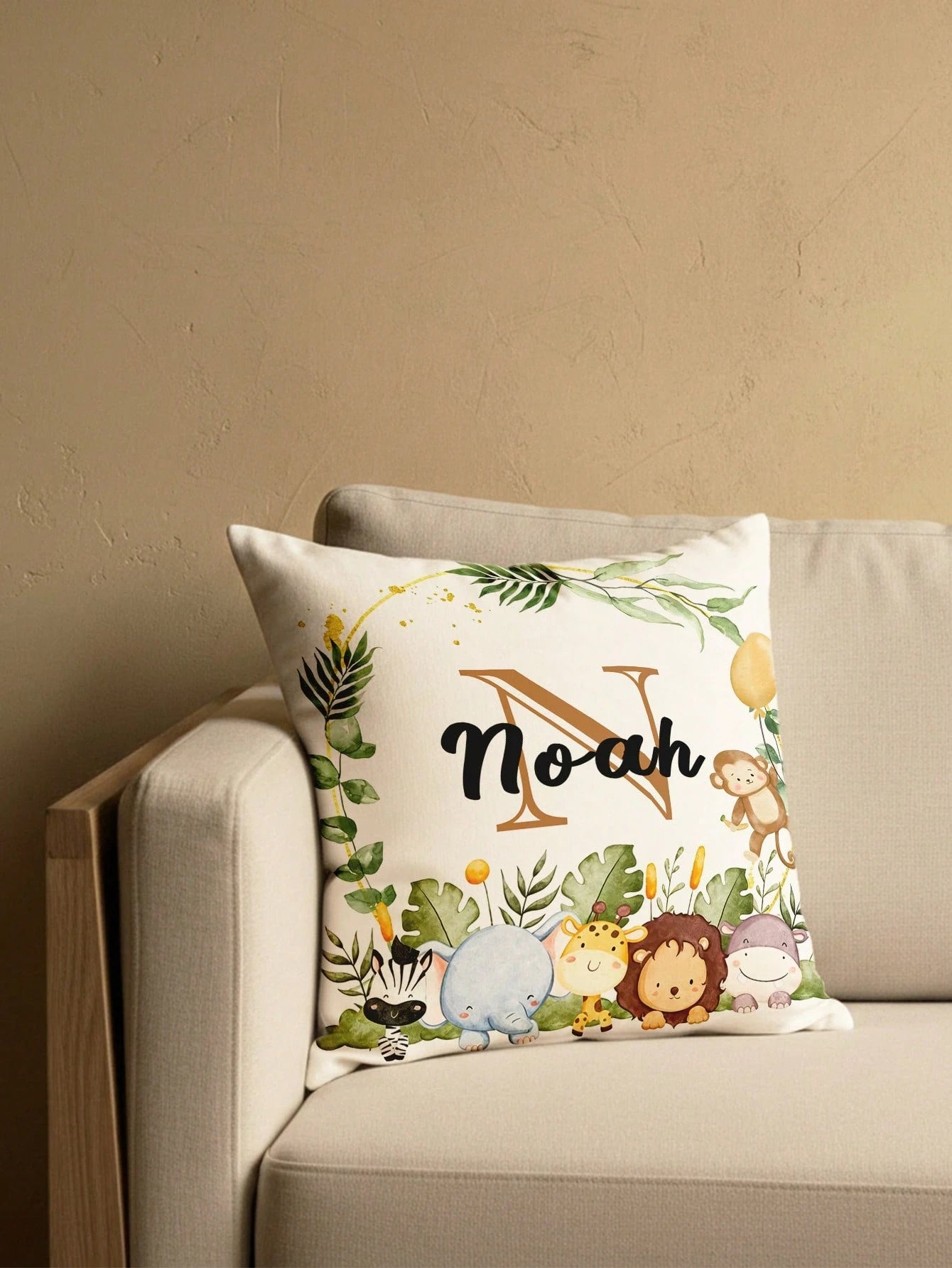 1pc Customizable Personalized Text Print Double-Sided Pillowcase, Suitable For Holiday Gifts, DIY Pattern Pillowcase, Gift For Family, Friends And Yourself