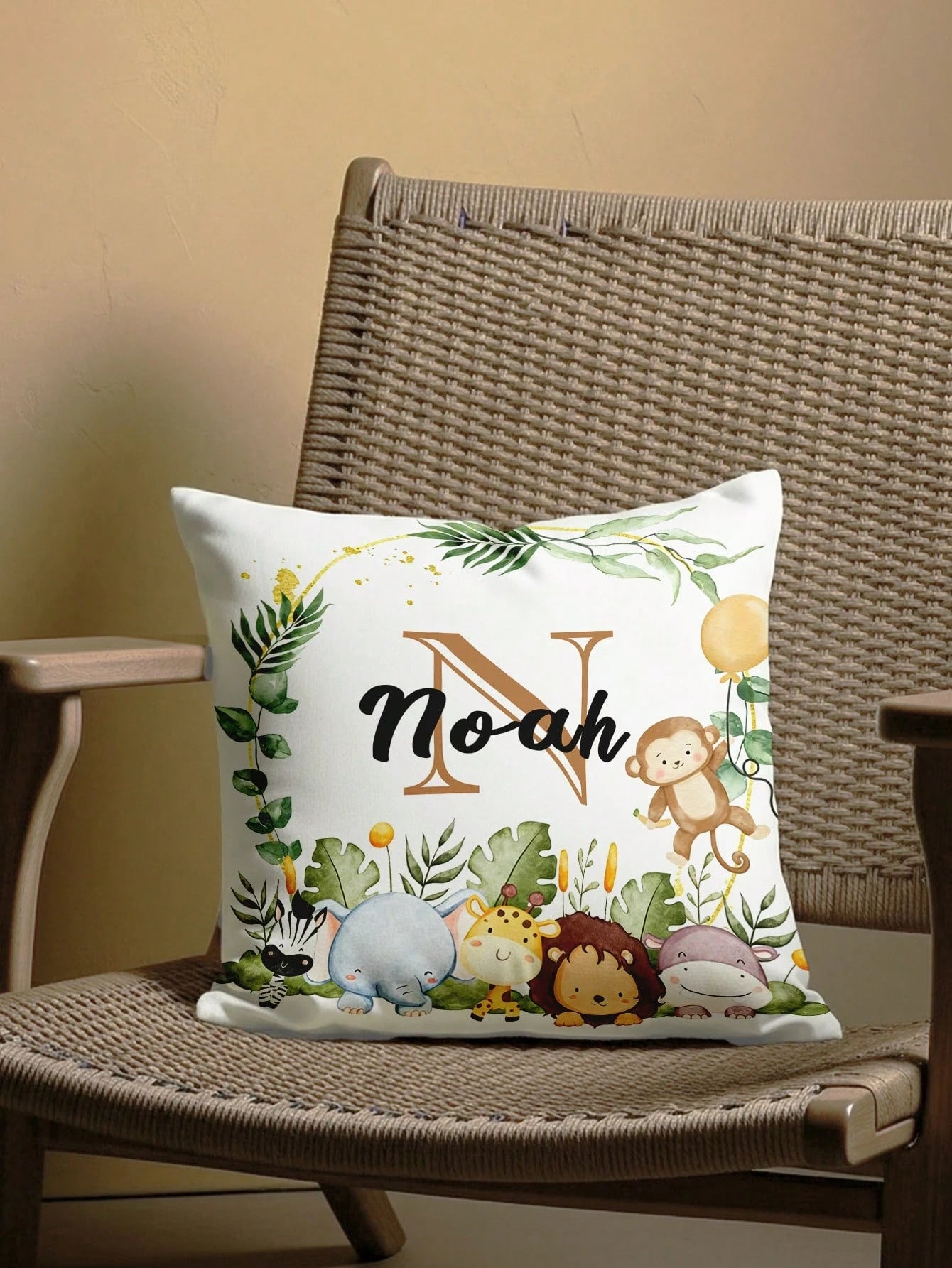 1pc Customizable Personalized Text Print Double-Sided Pillowcase, Suitable For Holiday Gifts, DIY Pattern Pillowcase, Gift For Family, Friends And Yourself