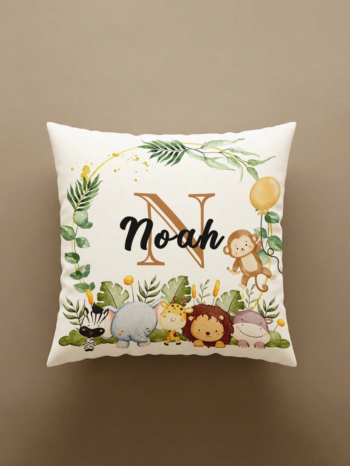 1pc Customizable Personalized Text Print Double-Sided Pillowcase, Suitable For Holiday Gifts, DIY Pattern Pillowcase, Gift For Family, Friends And Yourself