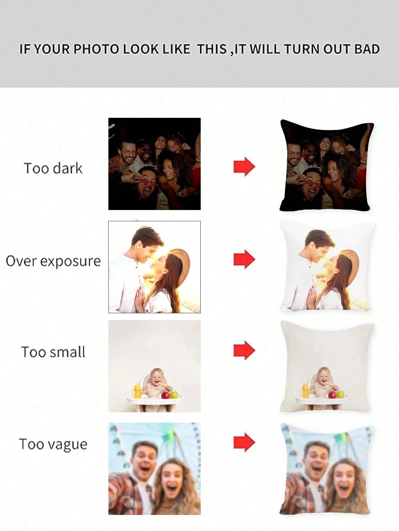 1pc Customized Couple Photo DIY Pillow Case, Personalized Husband And Wife, Wedding Anniversary, Mother's Day, Single-Sided Printed Pillow Cover, (Pillow Insert Not Included), Forever Love, Birthday G
