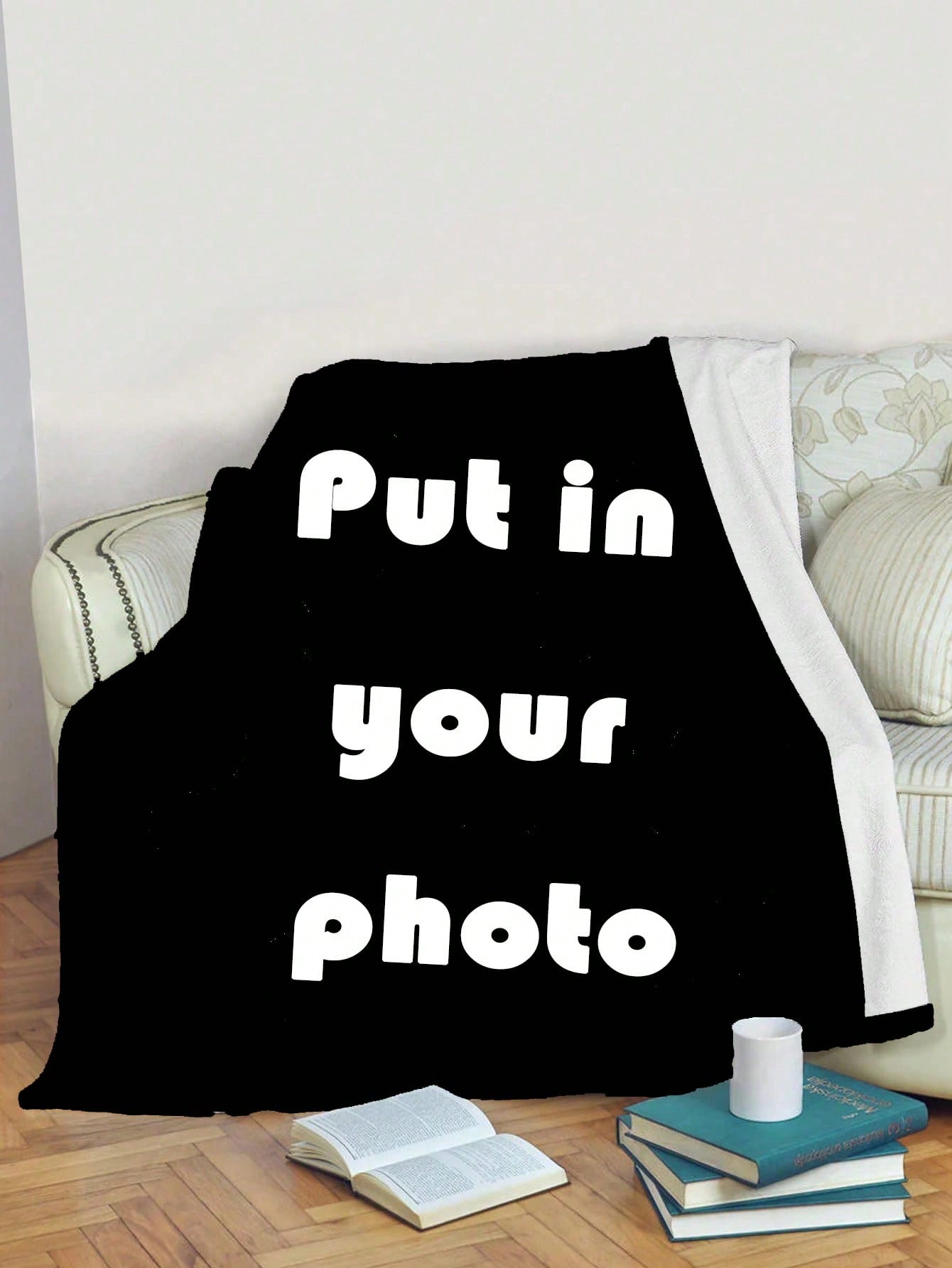 1pc Customized Text Blanket, Bedding/Sofa/Indoor/Outdoor Throw, Friend Gift, Washable Soft & Warm, Personalized Unique Ideal Gift For Birthday, Graduation, Sofa, Bed, Living Room