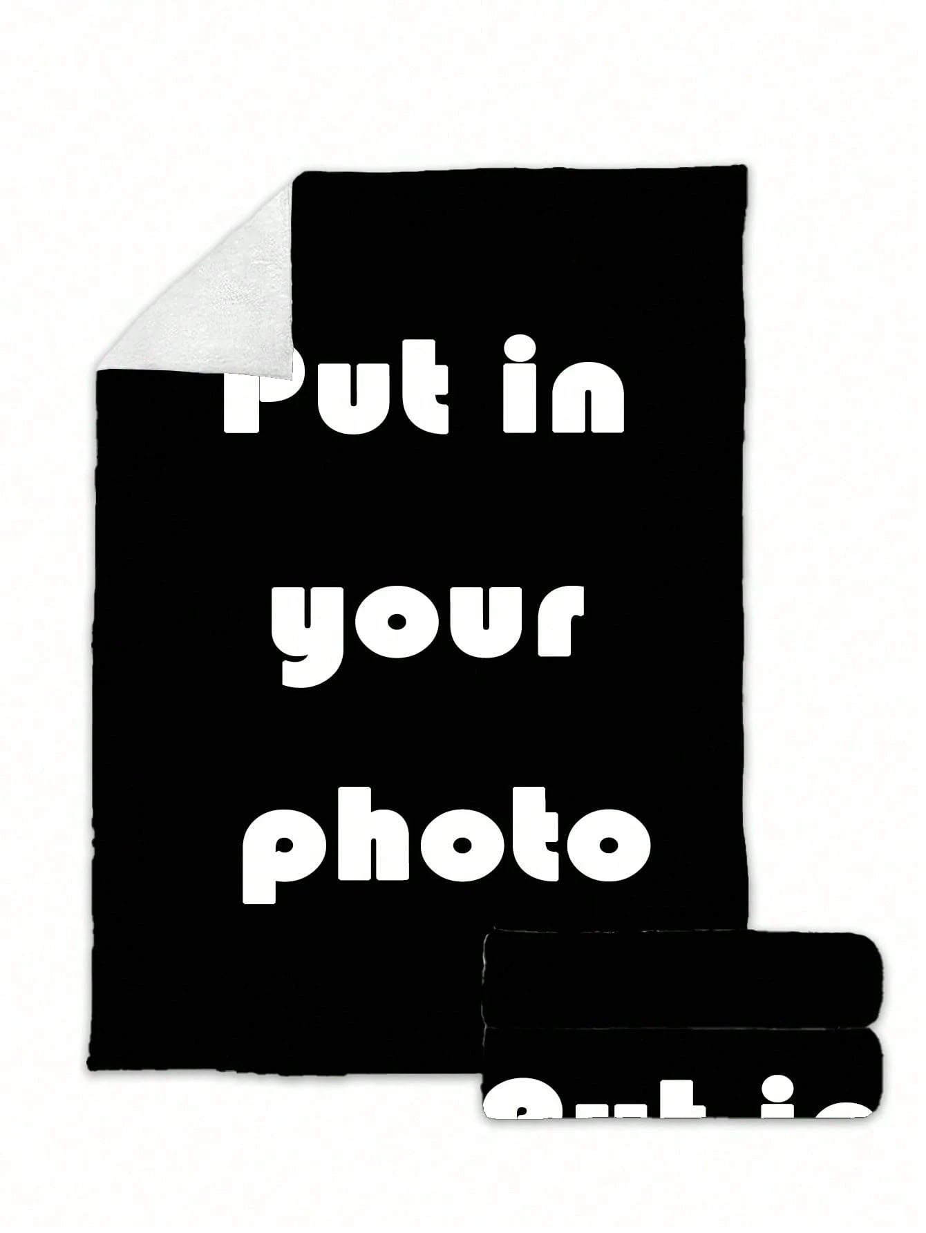 1pc Customized Text Blanket, Bedding/Sofa/Indoor/Outdoor Throw, Friend Gift, Washable Soft & Warm, Personalized Unique Ideal Gift For Birthday, Graduation, Sofa, Bed, Living Room