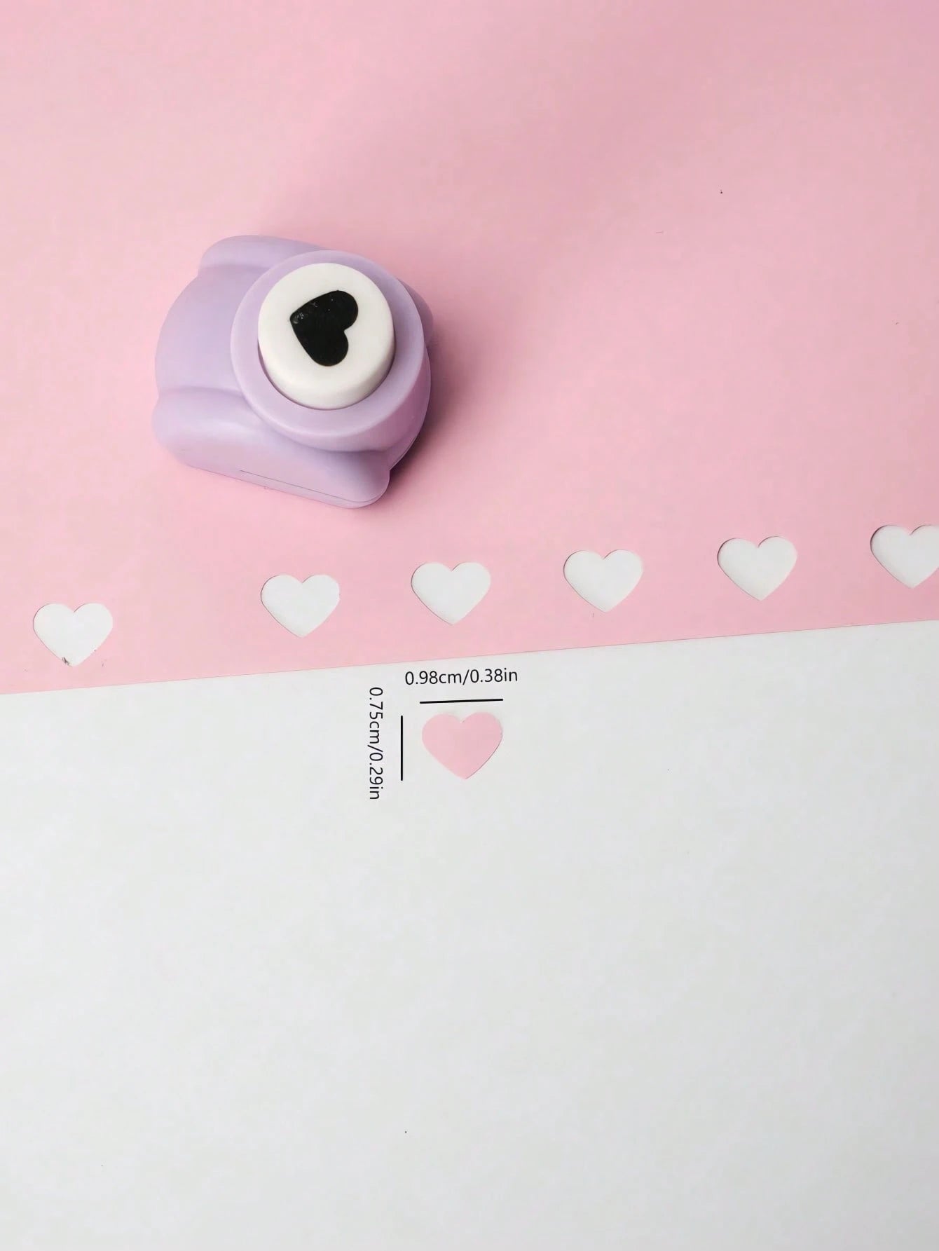 1PC Cute Heart-Shaped Paper Punch For DIY Scrapbooking, Card Making, Crafting – Valentine's Day, Journal Supplies, Handmade Art Crafts, Office Stationery