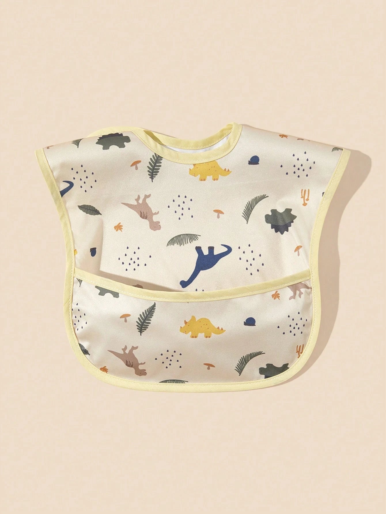 1pc Cute Printed Baby Bib, Unisex For Boys And Girls, Convenient To Wear, Durable And Easy To Clean
