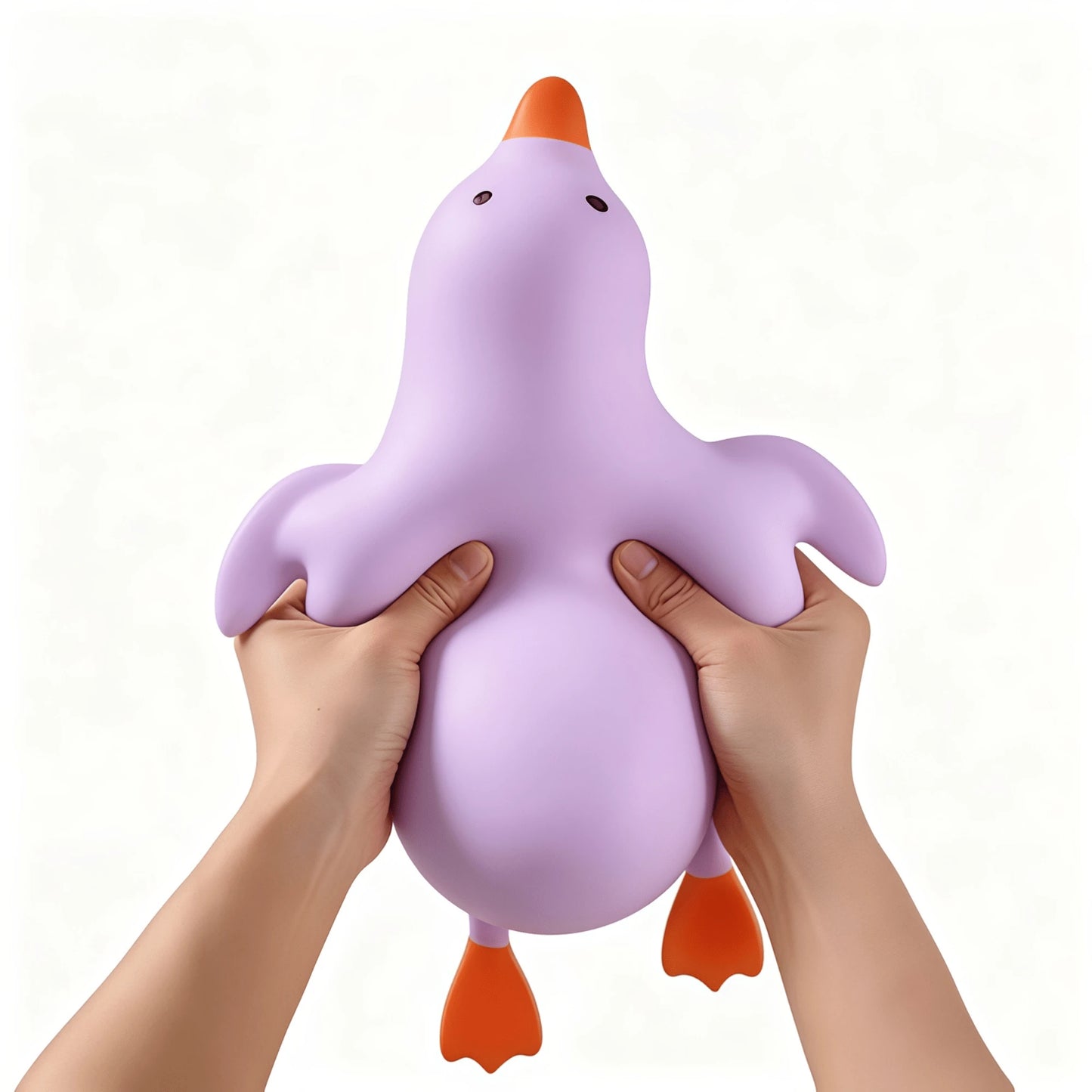 1pc Cute Yellow Duck Squeeze Stress Relief Toy, Soft Cartoon Animal Squishy Toy, Toddler Classroom Reward, Boys Girls Birthday Party Gift, Novelty Sensory Game Gift