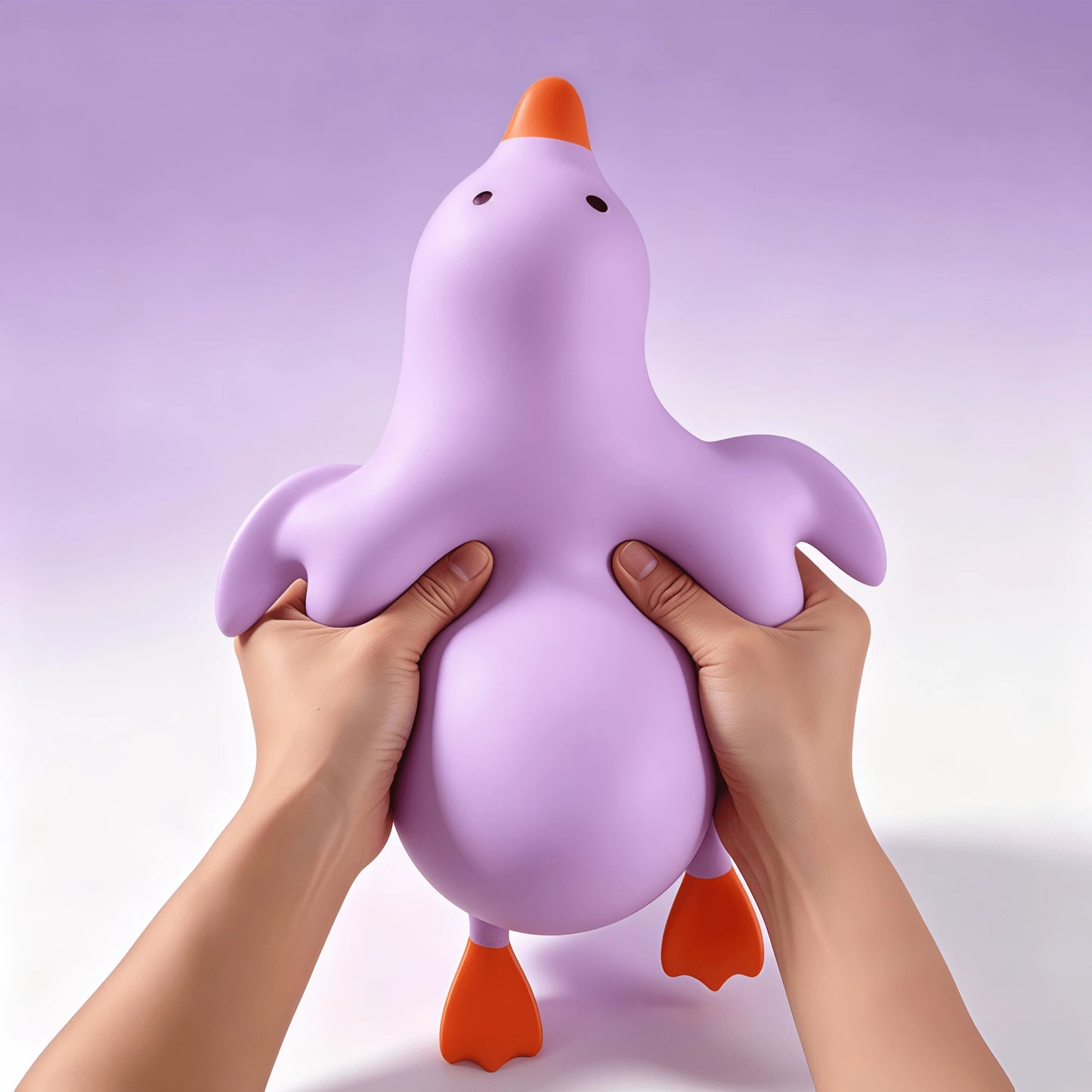 1pc Cute Yellow Duck Squeeze Stress Relief Toy, Soft Cartoon Animal Squishy Toy, Toddler Classroom Reward, Boys Girls Birthday Party Gift, Novelty Sensory Game Gift