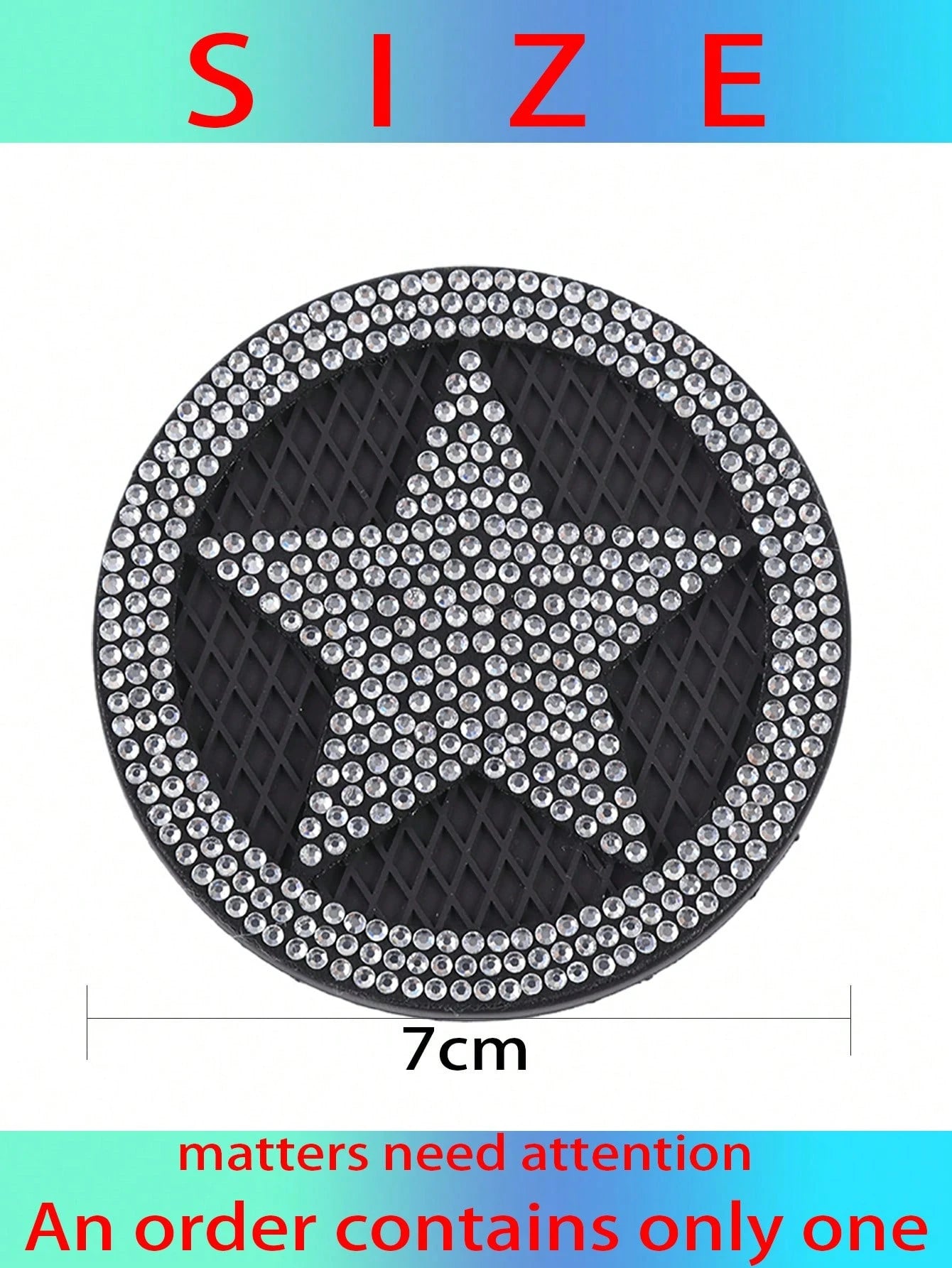 1pc Diamond-Studded White Silicone Car Cup Holder Mat- Non-Slip Rhinestone Tray With Creative Design For Secure & Stylish Interior| Car Accessories For Women, Cute Car Decor, Car Interior Accessorie