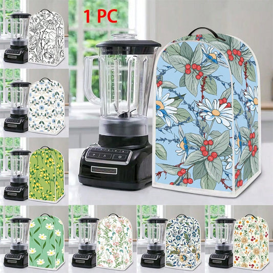 1pc Dust-Proof Cover For Juicer, Modern Style Polyester Flower Printing. For 1-3 Quart Stand Mixer. Home Decoration, Household Appliance Cover. Dust-Proof And Washable.