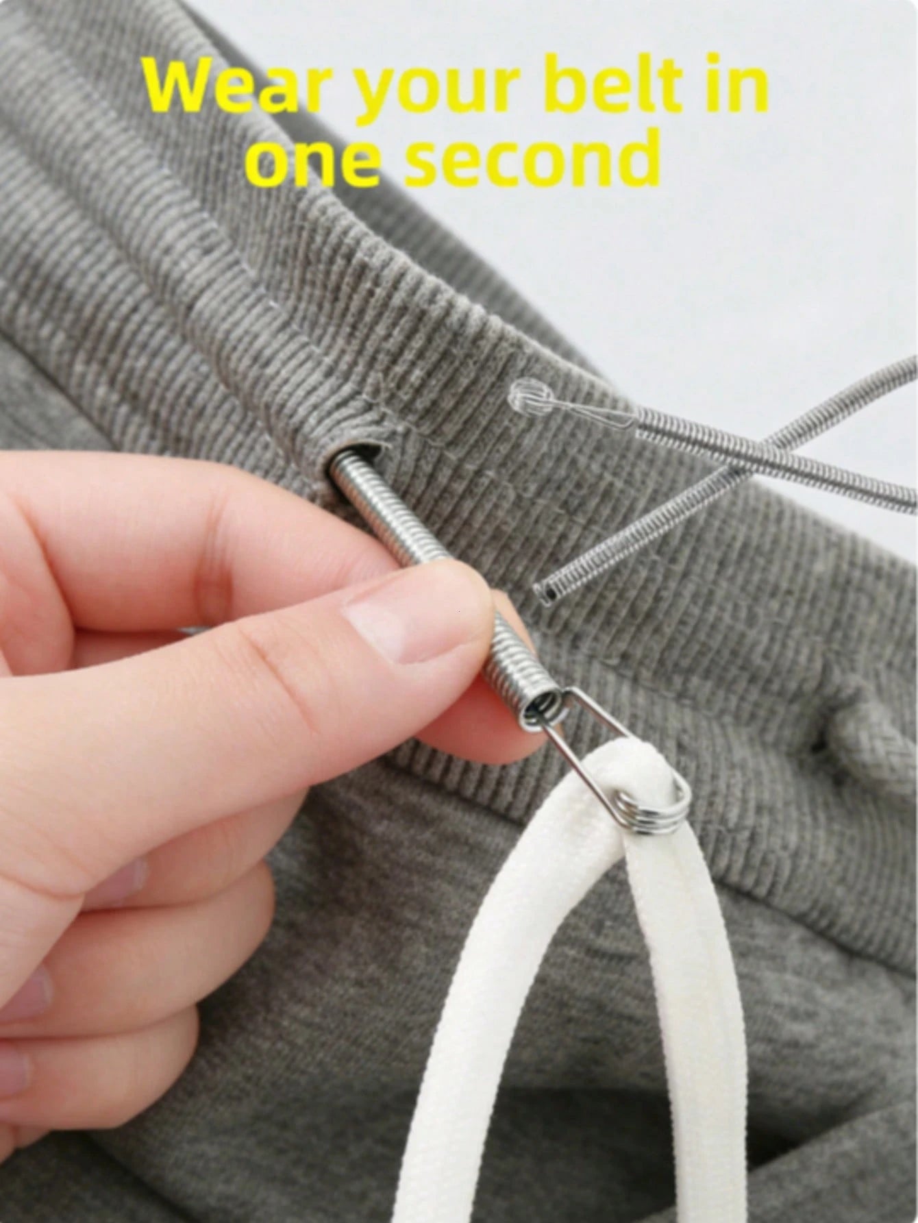 1pc Efficient Flexible Threader Spring Eyelet Cord Guide Tool For Sewing, Elastic Waistband Threading, Handmade Crafts, Tailoring, Home Sewing, DIY Essential, Practical Holiday Gift