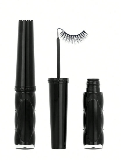1pc Eyelash Cluster Glue 6ml, Long Lasting 72 Hours Super Strong Strip Eyelash Extension Glue Waterproof, Latex Free, Low Allergy, Quick, With Brush In Applicator Eyelash, Can Be Used With Eyelash And