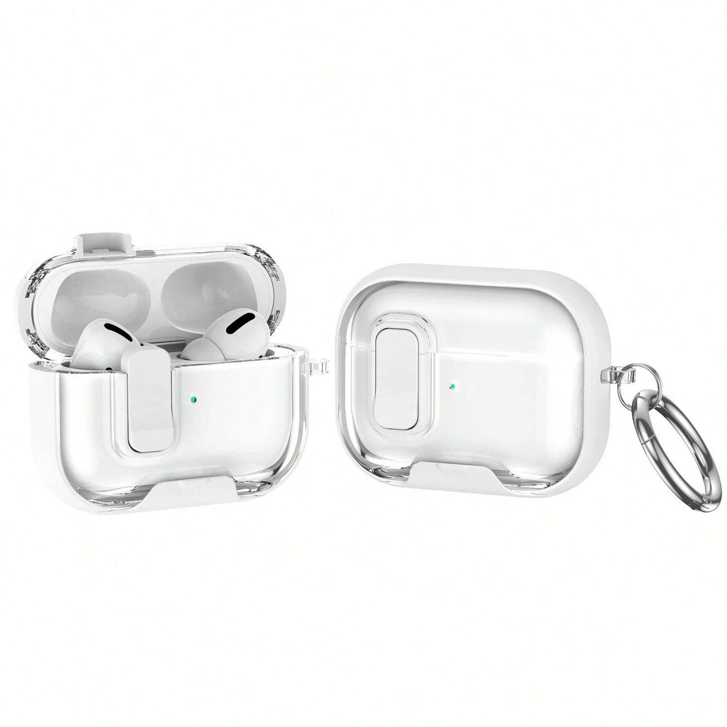1pc Fashion Business Vertical Protective Case, Compatible With Apple Bluetooth Earbuds 4th Generation Active Noise Cancelling, With Lock, Pro 3/2nd Generation Earbuds Protective Case, Anti-Opening Ear