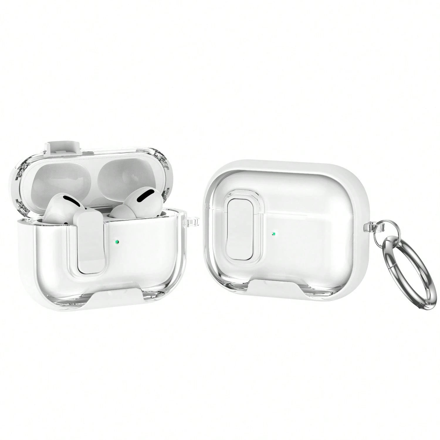1pc Fashion Business Vertical Protective Case, Compatible With Apple Bluetooth Earbuds 4th Generation Active Noise Cancelling, With Lock, Pro 3/2nd Generation Earbuds Protective Case, Anti-Opening Ear