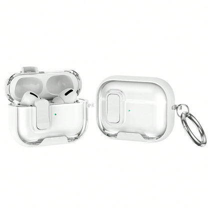 1pc Fashion Business Vertical Protective Case, Compatible With Apple Bluetooth Earbuds 4th Generation Active Noise Cancelling, With Lock, Pro 3/2nd Generation Earbuds Protective Case, Anti-Opening Ear