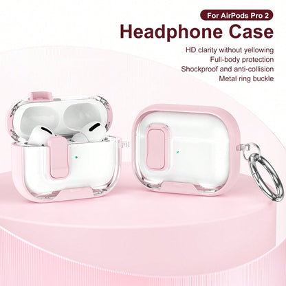 1pc Fashion Business Vertical Protective Case, Compatible With Apple Bluetooth Earbuds 4th Generation Active Noise Cancelling, With Lock, Pro 3/2nd Generation Earbuds Protective Case, Anti-Opening Ear