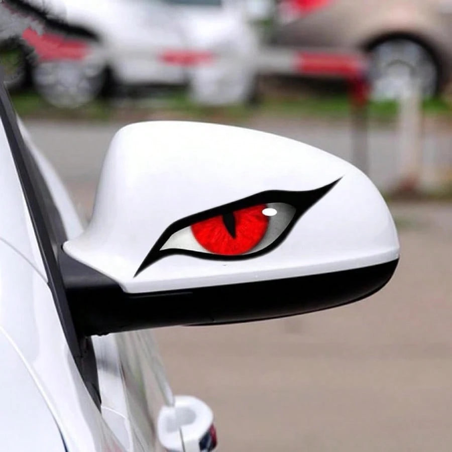 1pc Fierce Eagle Eye Car Rearview Mirror Decal, Waterproof Anti-Scratch Creative Sticker