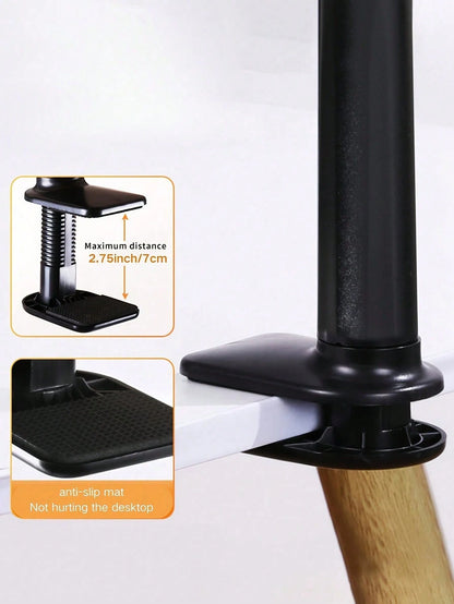 1pc Flexible Clip-On Phone Grip Stand, 31.5in Long Arm Slouchy Phone Holder, 360° Rotating Bedside Phone Bracket, Hands-Free, Stable Compatible With IPhone, Android Phone, Gift For Birthday, Family, F