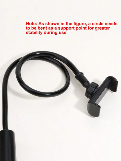 1pc Flexible Clip-On Phone Grip Stand, 31.5in Long Arm Slouchy Phone Holder, 360° Rotating Bedside Phone Bracket, Hands-Free, Stable Compatible With IPhone, Android Phone, Gift For Birthday, Family, F