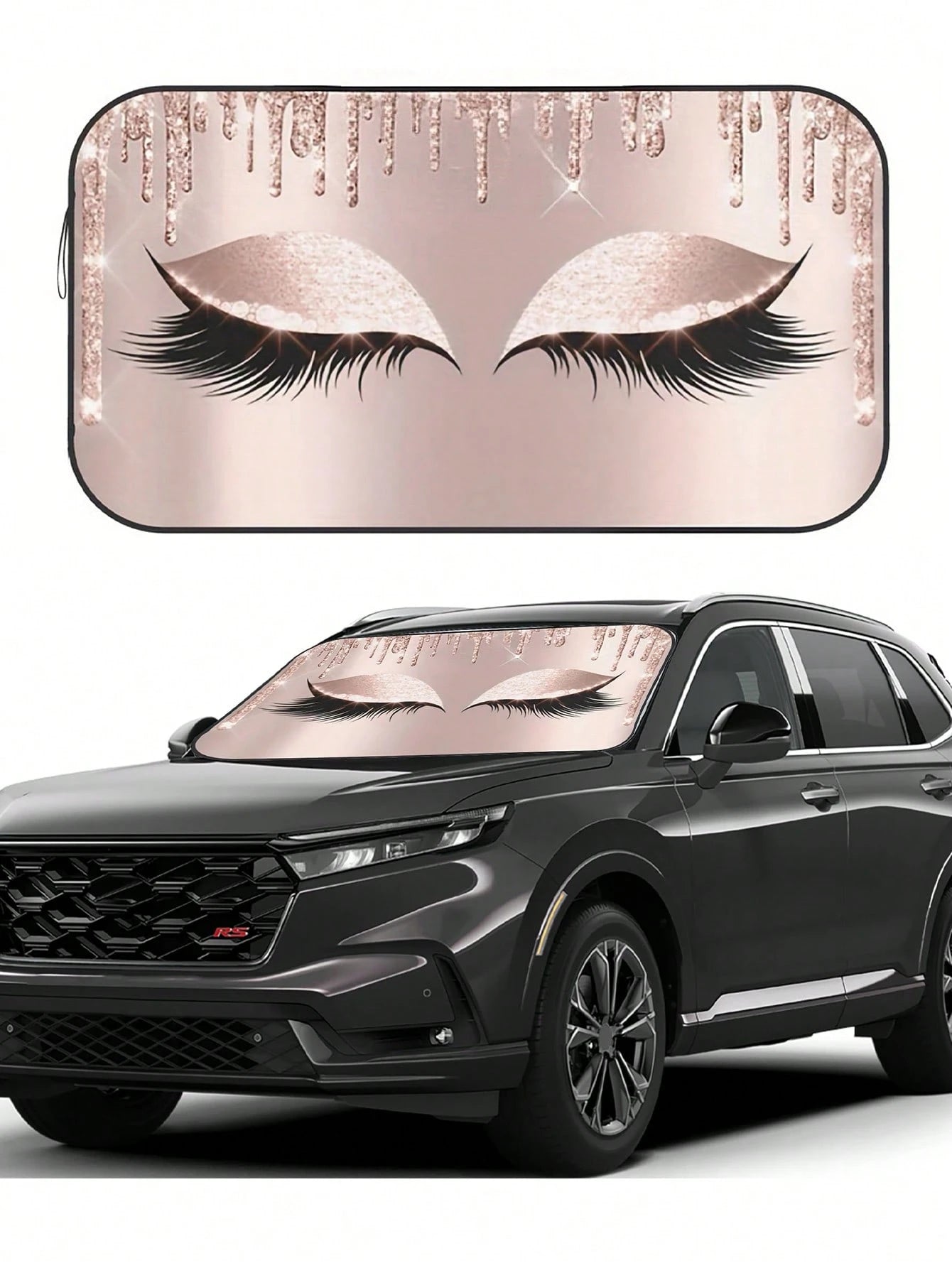 1pc Foldable Car Windshield Sun Shade, Ultimate UV Protection For Car Interior, Fits Windshield Of Cars, SUVs, Trucks, Auto Accessories