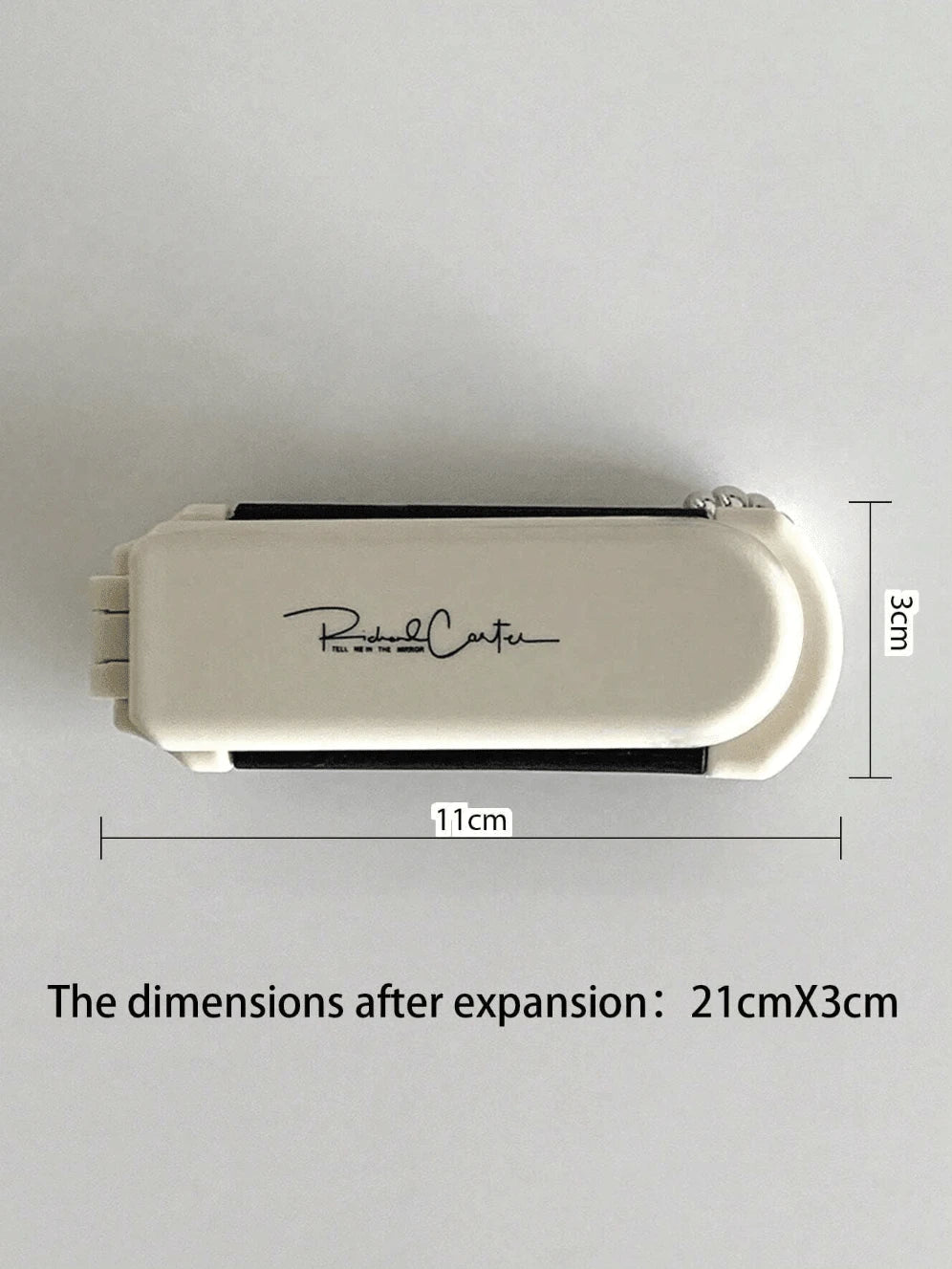 1pc Foldable Silver-Plated Comb With Mirror- Portable Compact Hair Brush, Travel-Friendly Hair Tool For Barber Salon, Beauty & Daily Use,Hair Tools,Hair Items,Travel Essential,Travel,Barber,Hairstyli