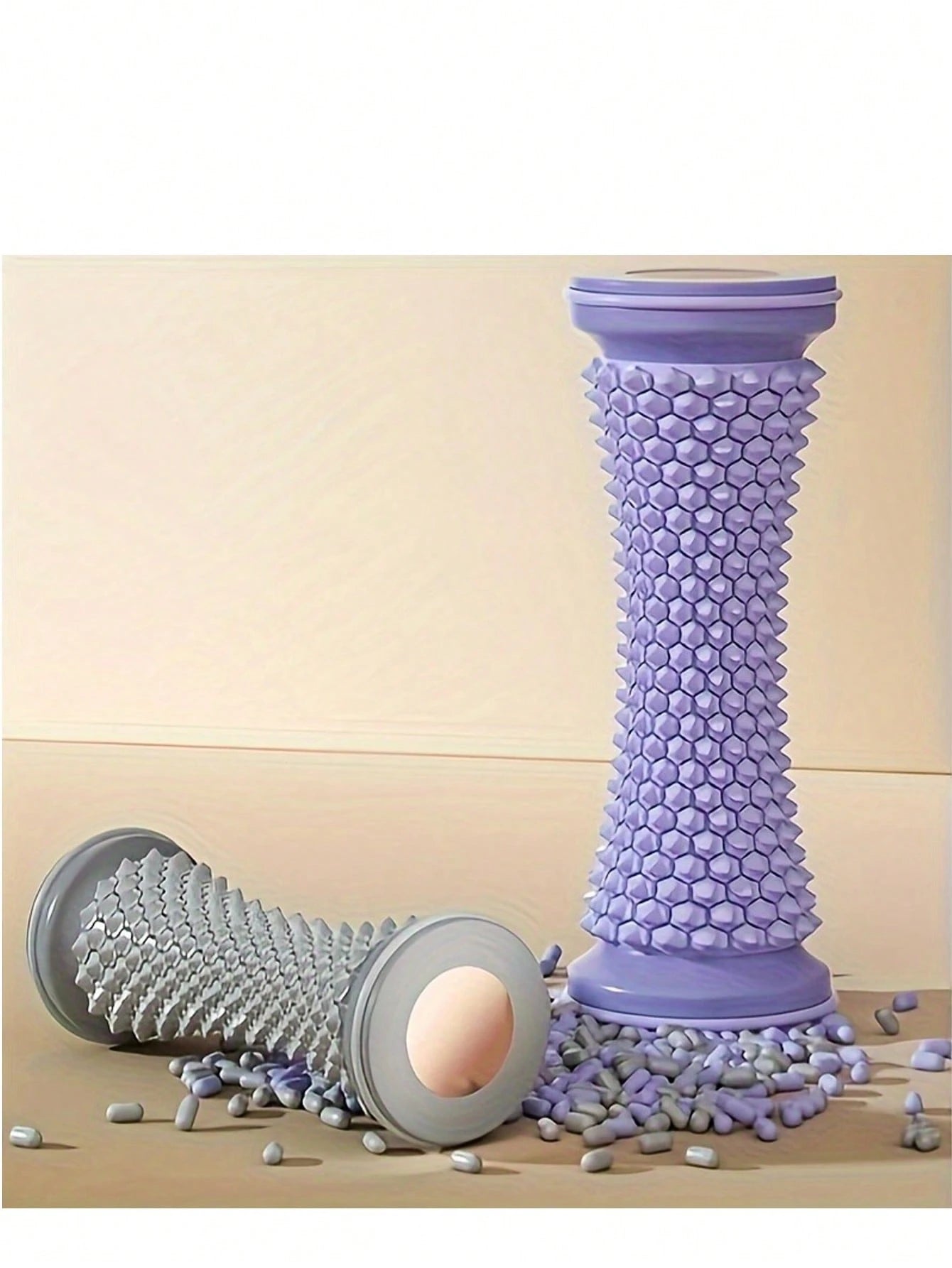 1pc Foot Massage Roller, Flat Foot Massage Roller Trainer, Home Foot Massager, Suitable For Yoga, Fitness And Arch Training - Powerful And Efficient Home Foot Massager For Exercise,Shoe Rack,Storage S