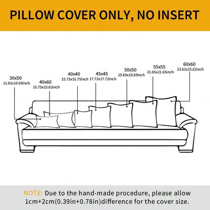 1pc Frosty Velvet Decorative Pillow Cover, Soft Neutral Cushion Case With Vintage Texture, Suitable For Luxury Home Decor