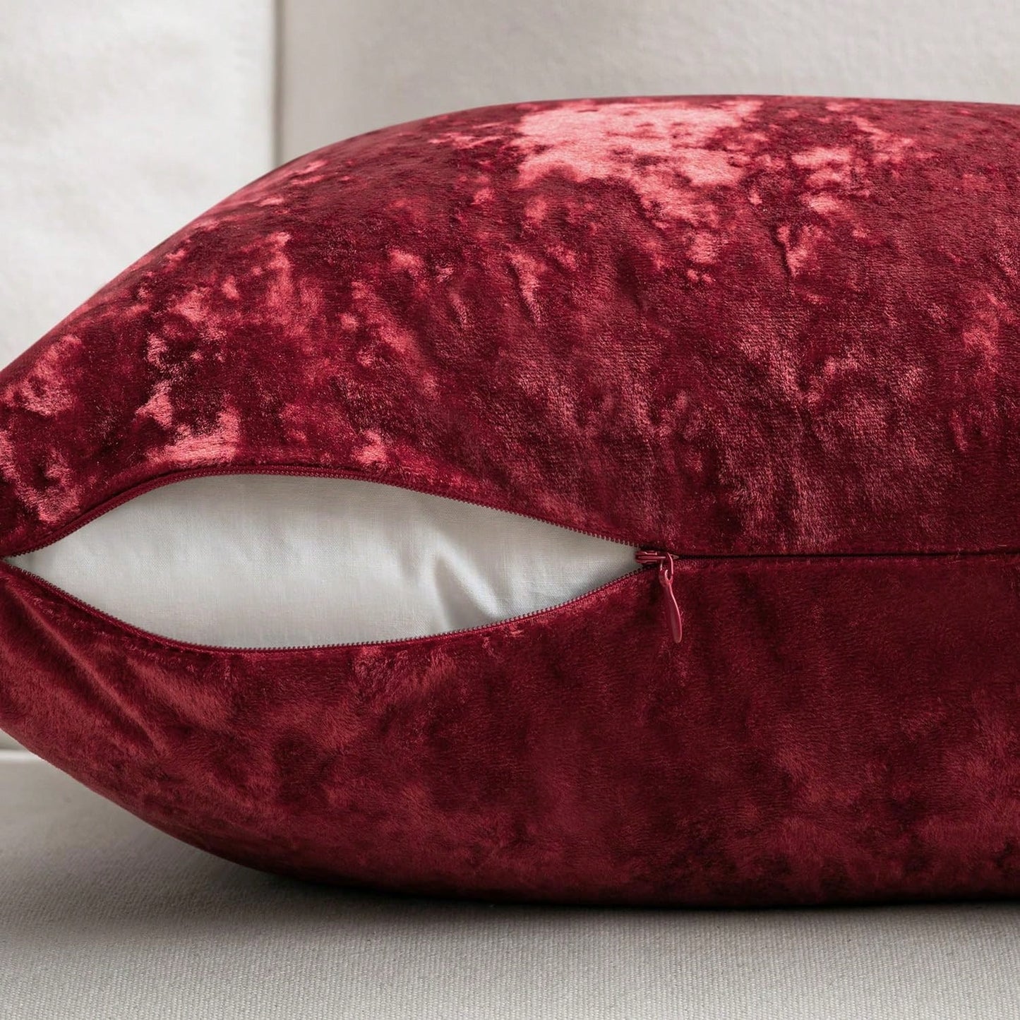 1pc Frosty Velvet Decorative Pillow Cover, Soft Neutral Cushion Case With Vintage Texture, Suitable For Luxury Home Decor