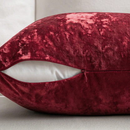 1pc Frosty Velvet Decorative Pillow Cover, Soft Neutral Cushion Case With Vintage Texture, Suitable For Luxury Home Decor