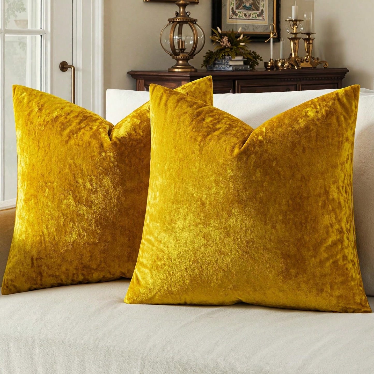 1pc Frosty Velvet Decorative Pillow Cover, Soft Neutral Cushion Case With Vintage Texture, Suitable For Luxury Home Decor