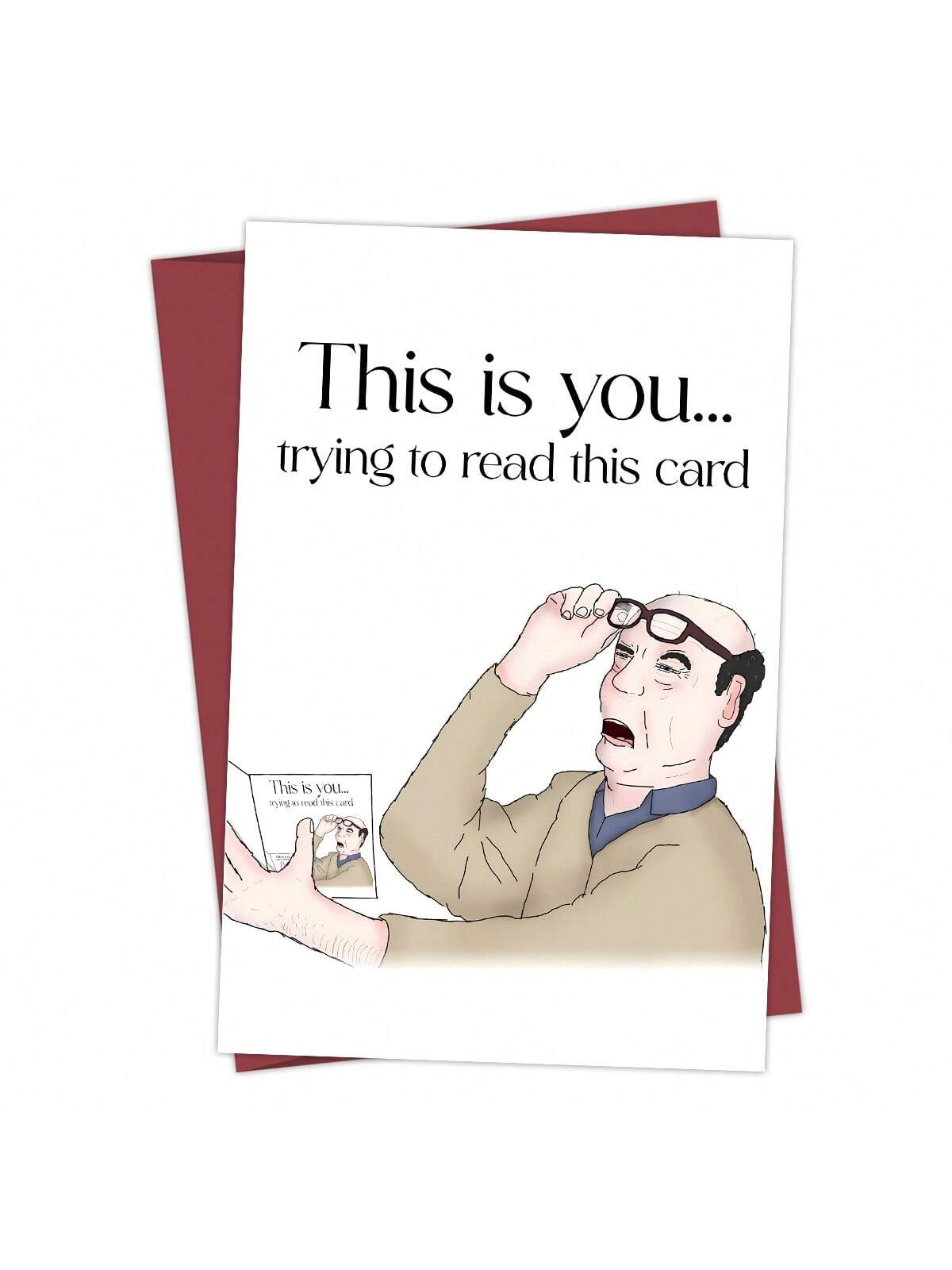 1pc Funny Happy Birthday Card, Unique Birthday Gifts For Dad, Birthday Card For Men Him Brother Husband Boyfriend Best Friend, Happy 40th 50th Birthday Card, Father's Day Card