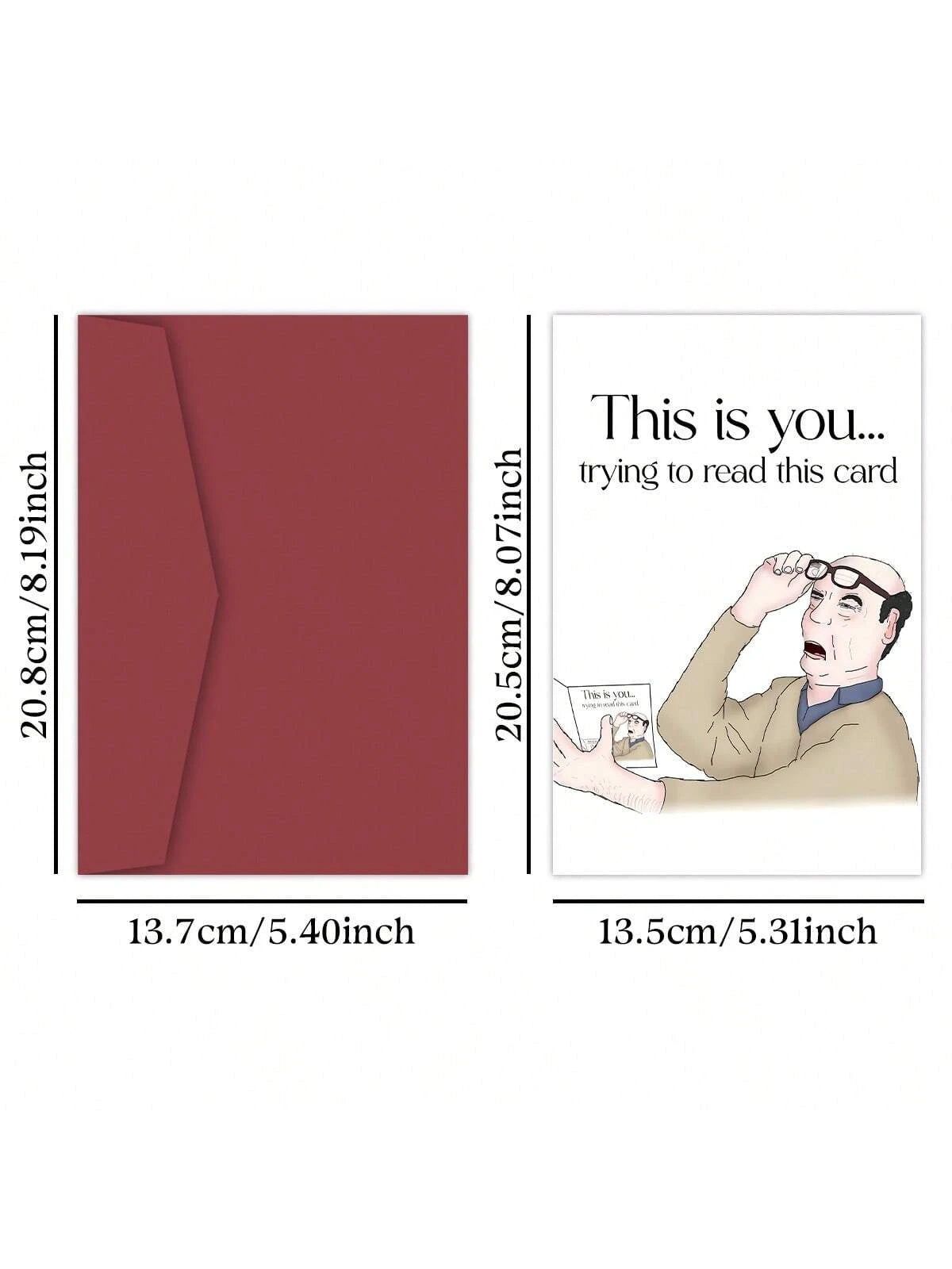 1pc Funny Happy Birthday Card, Unique Birthday Gifts For Dad, Birthday Card For Men Him Brother Husband Boyfriend Best Friend, Happy 40th 50th Birthday Card, Father's Day Card
