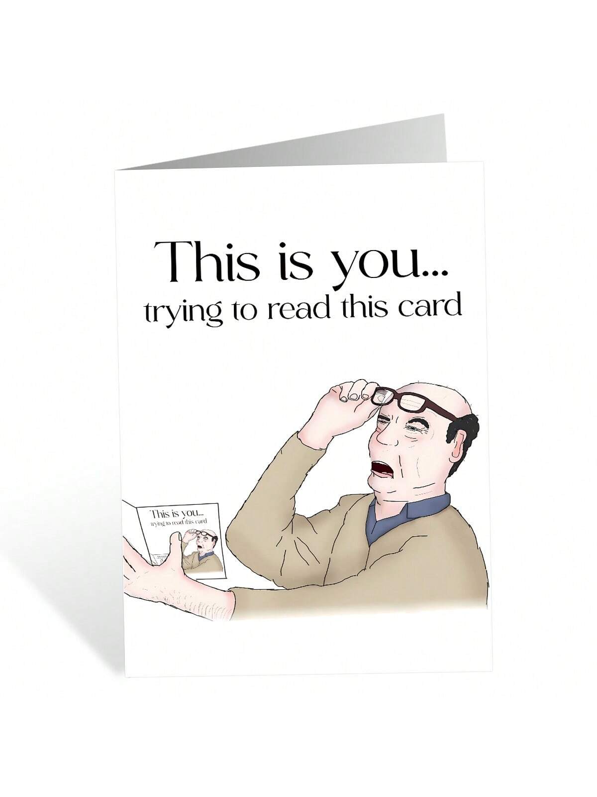 1pc Funny Happy Birthday Card, Unique Birthday Gifts For Dad, Birthday Card For Men Him Brother Husband Boyfriend Best Friend, Happy 40th 50th Birthday Card, Father's Day Card