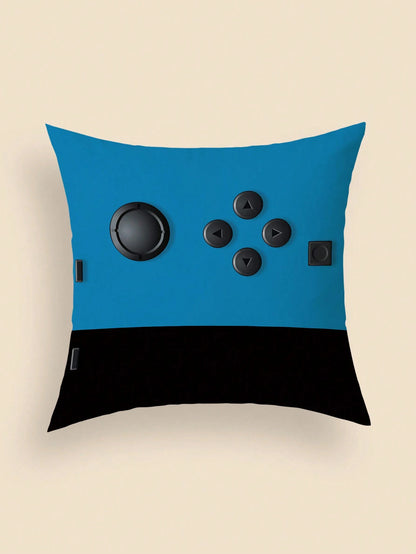 1pc Gaming Pillows, Gamer Pillow Covers, Gamer Pillow Covers 45*45cm/18 "X18", Room Decor Game Room Couch, Son Boy Room Decorations For Bedroom Short Plush Decor (No Pillow Core)