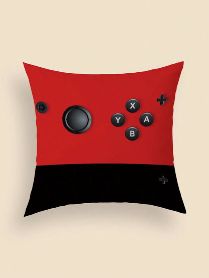 1pc Gaming Pillows, Gamer Pillow Covers, Gamer Pillow Covers 45*45cm/18 "X18", Room Decor Game Room Couch, Son Boy Room Decorations For Bedroom Short Plush Decor (No Pillow Core)