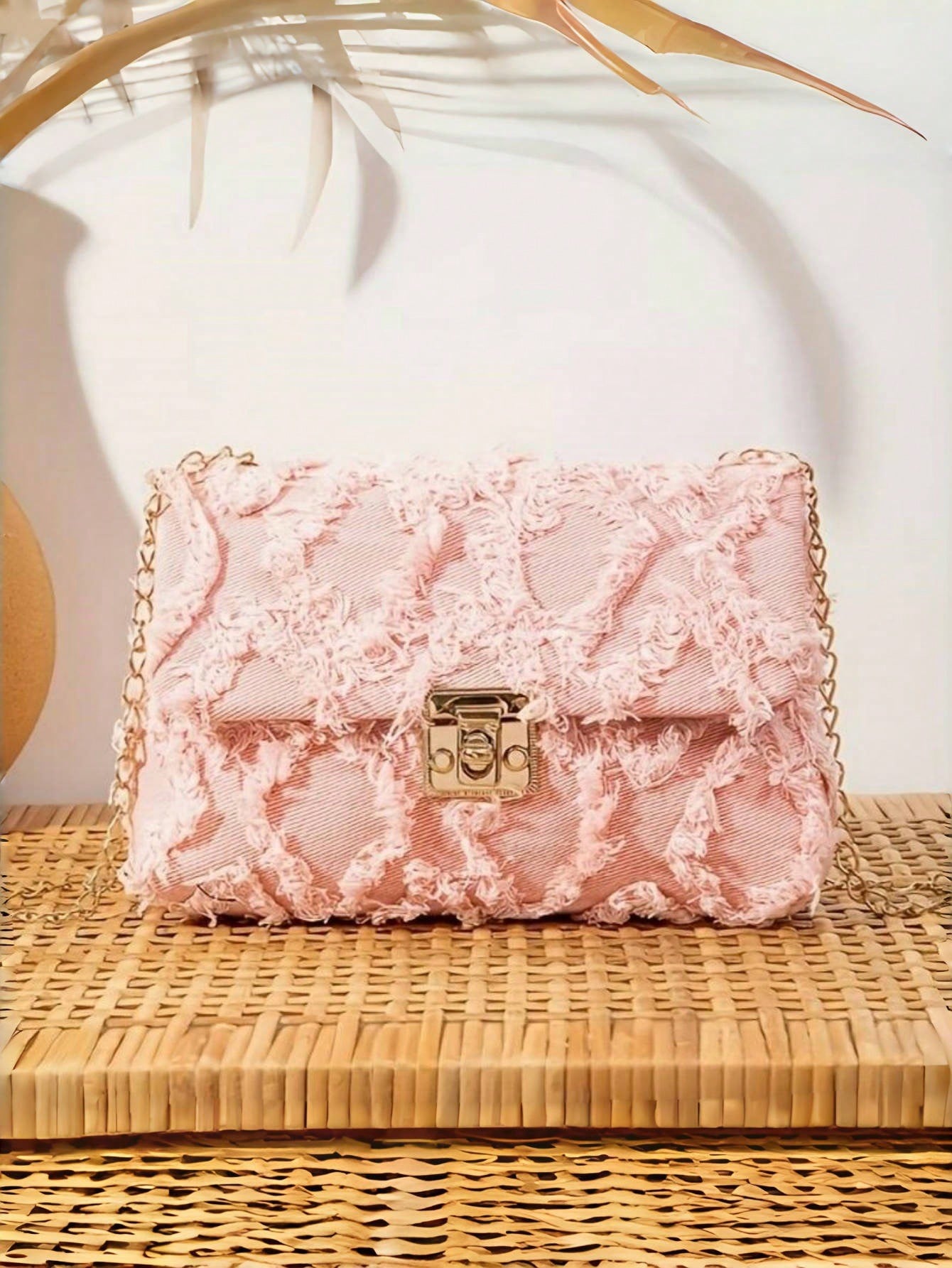1pc Girls' Argyle Crossbody Bag, Small Square Shoulder Bag, Coin Purse, Fashion Versatile Minimalist Chain Design, Suitable For Daily, Shopping, Ideal Gift