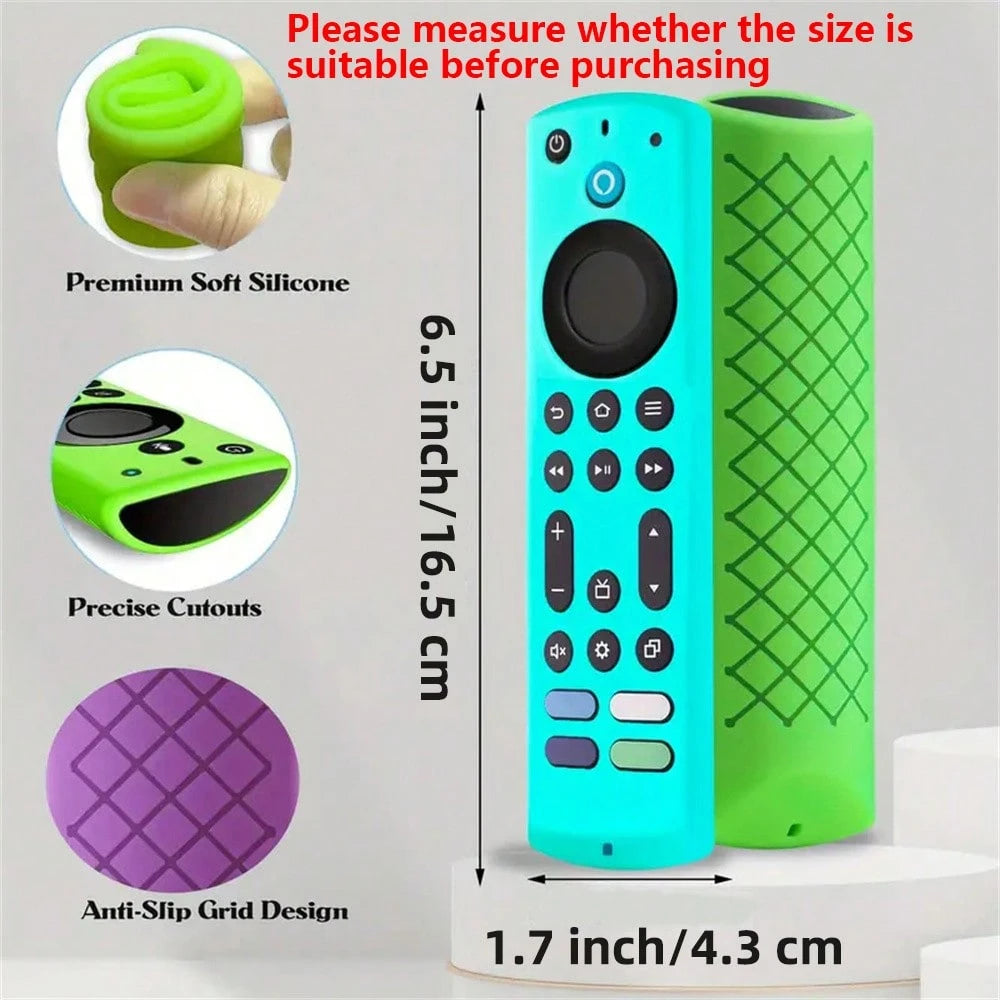 1pc Glow-In-The-Dark Silicone Remote Case For Fire TV Alexa Voice Remote, Fire TV Omni Series, TV 4-Series Remote, Compatible /Insignia Fire TV Remote With Lanyard Insulation,Galentines,Puppy,Carnival