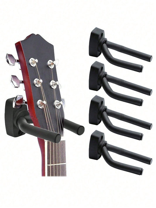 1pc Guitar Wall Mount Hanger With Adjustable Soft Hook, Universal For Guitar, Ukulele, Bass, Erhu And Other Instruments
