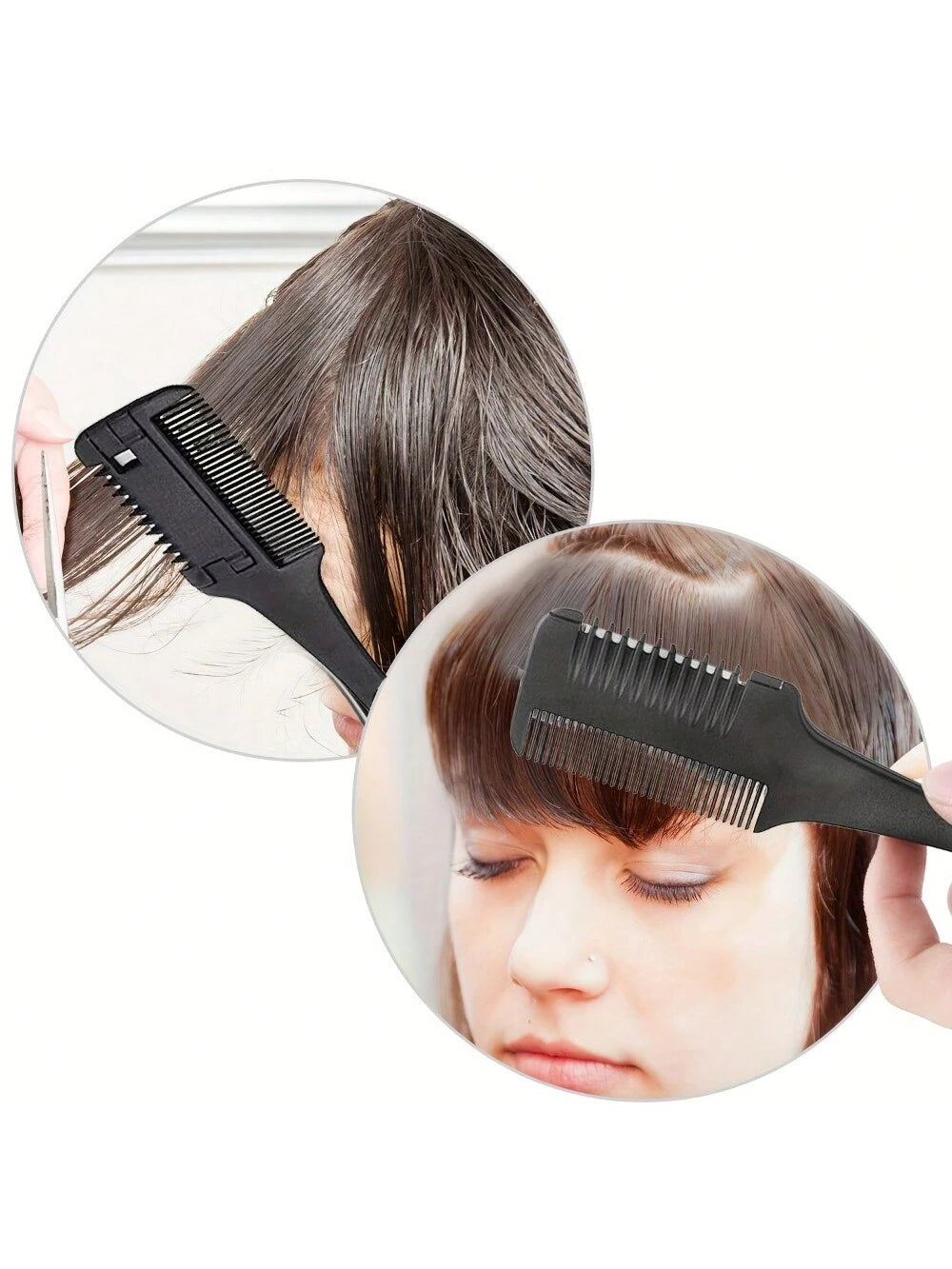 1pc Hair Comb, Fine Hair Razor Comb, Includes 10 Replacement Blades, Men's Fine Hair Trimming Comb, Suitable For Men With Thick And Thin Hair, Gym, Barbershop, Men's Accessories, Men's Head Care Produ