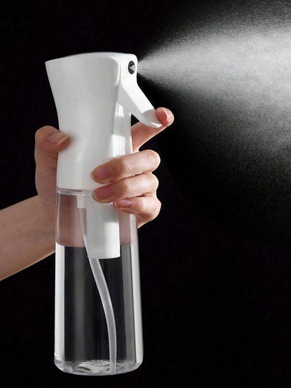 1pc Hair Spray Bottle, Capacity 200ml/300ml/500ml/5ml, High Pressure Continuous White Automatic Air Pressure Ultra Fine Mist Spray Bottle, Suitable For Hair Salon, Beauty Salon, Travel, Back To School