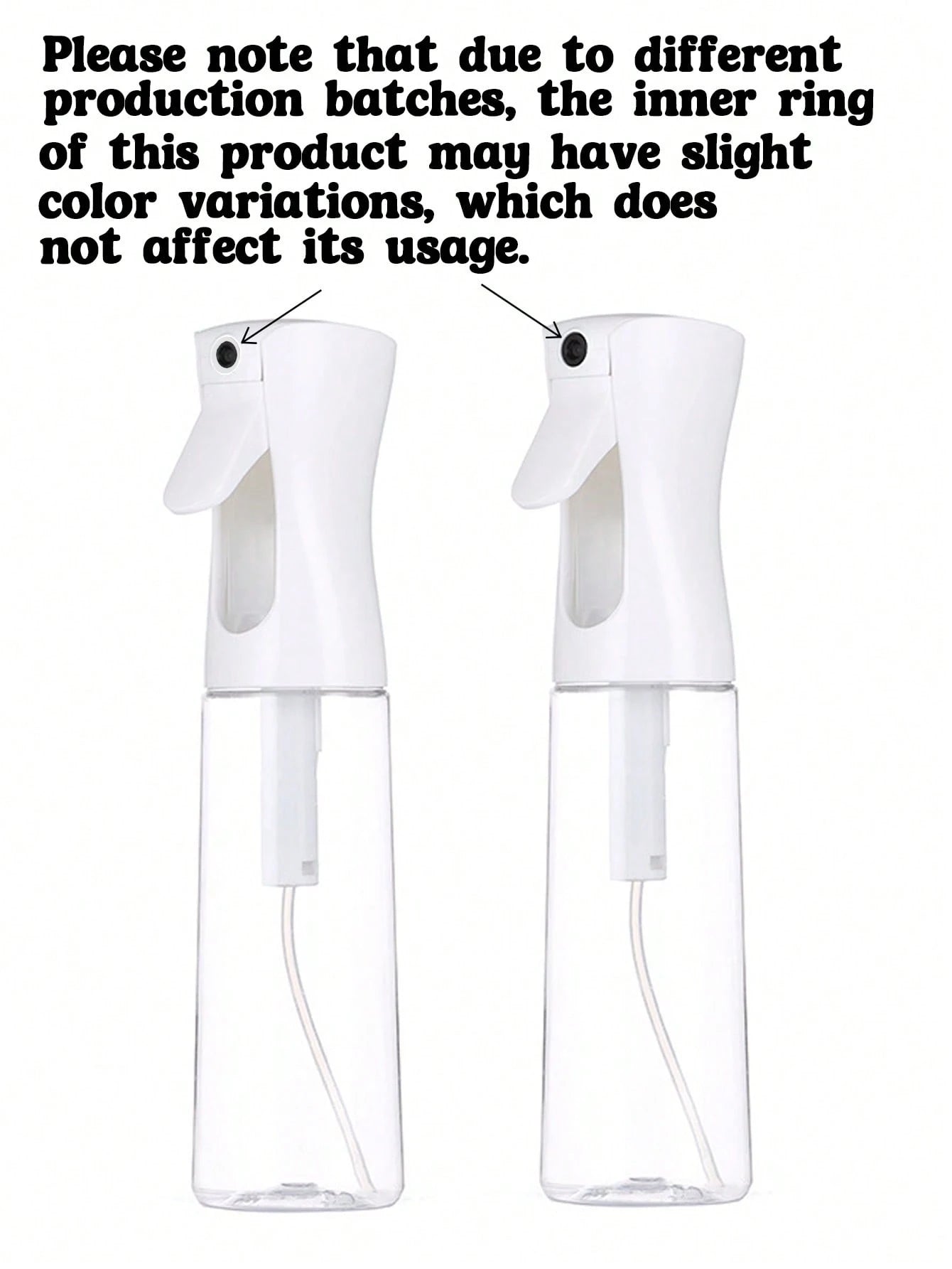 1pc Hair Spray Bottle, Capacity 200ml/300ml/500ml/5ml, High Pressure Continuous White Automatic Air Pressure Ultra Fine Mist Spray Bottle, Suitable For Hair Salon, Beauty Salon, Travel, Back To School