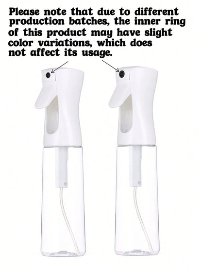 1pc Hair Spray Bottle, Capacity 200ml/300ml/500ml/5ml, High Pressure Continuous White Automatic Air Pressure Ultra Fine Mist Spray Bottle, Suitable For Hair Salon, Beauty Salon, Travel, Back To School