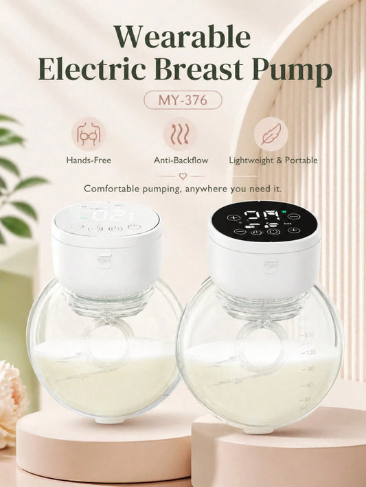1pc Hands-Free Wearable Electric Breast Pump, Hands-Free Milk Collector, Suitable As Halloween, Christmas, Easter Gift