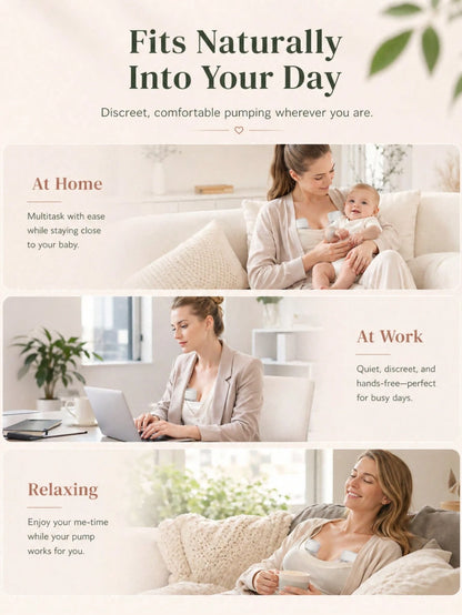 1pc Hands-Free Wearable Electric Breast Pump, Hands-Free Milk Collector, Suitable As Halloween, Christmas, Easter Gift