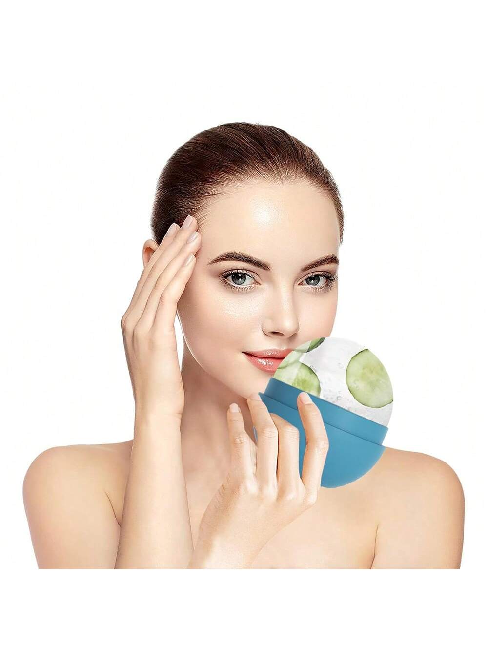 1pc Ice Roller For Face And Eye, Ice Face Roller, Facial Beauty Ice Roller Skin Care Tools, Ice Facial Cube, Silicone Ice Mold For Face Beauty,Beauty,Skin Care Products,Spa,Self Care,Skin Care Tools,F